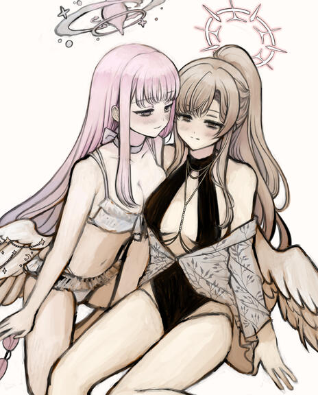 mika and nagisa swimsuit